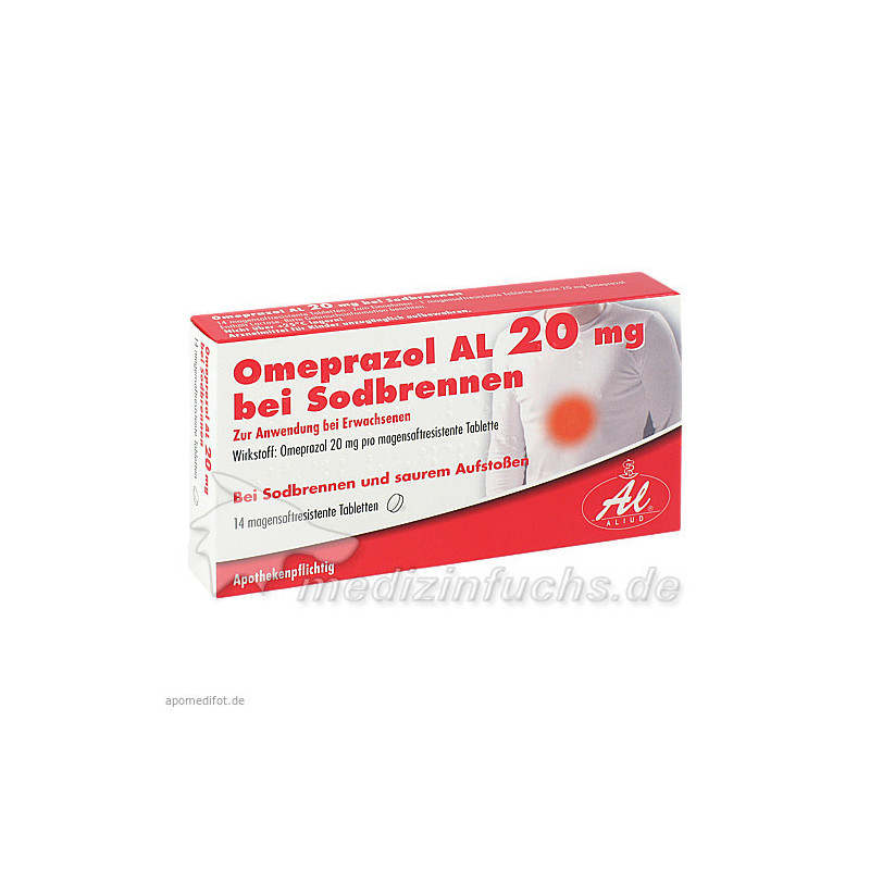 Omeprazol AL 20MG bei Sodbrennen, 14 ST – PZN 7569157