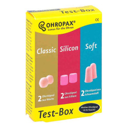 Ohropax Test-box 3 Sorten Ohrstöpsel (3X2 stk) – PZN 10713267