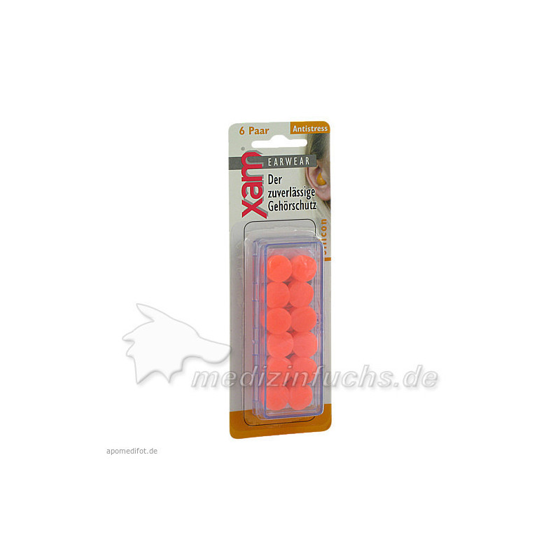 Ohrschutz Xam med. Silikon orange, 12 ST – PZN 7008909