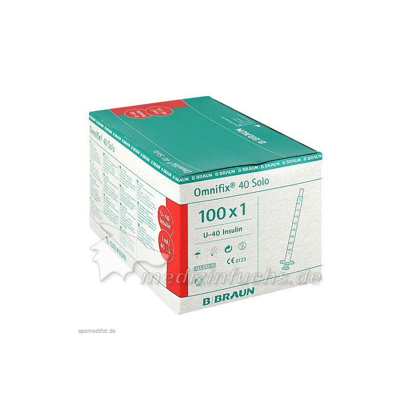 OMNIFIX INSULIN SOLO 40, 100X1 ML – PZN 2040630