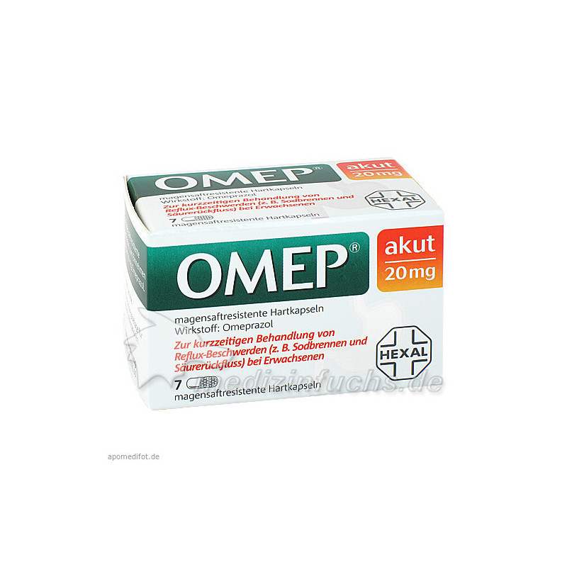 OMEP akut 20 mg magensaftr.Hartkaps., 7 ST – PZN 3276895