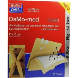 OsMo-med AG Wundpflaster steril 15cmx15cm, 10 ST – PZN 9300809