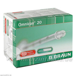 Omnican 20 0.5ml Insulin U-40 0.30x8mm einzelverp, 100X1 ST – PZN 460813