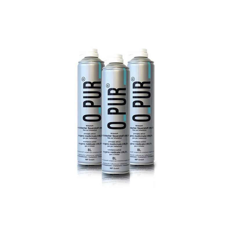 O PUR Sauerstoff Dose für Maske, 3X8 L – PZN 6942890