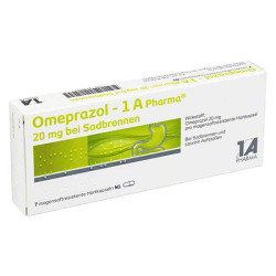 Omeprazol-1A Pharma 20mg bei Sodbrennen (7 stk) – PZN 6439501
