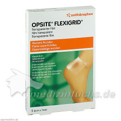 OpSite Flexigrid 6x7cm transp. wasserd. Verb. ster, 5 ST – PZN 81725