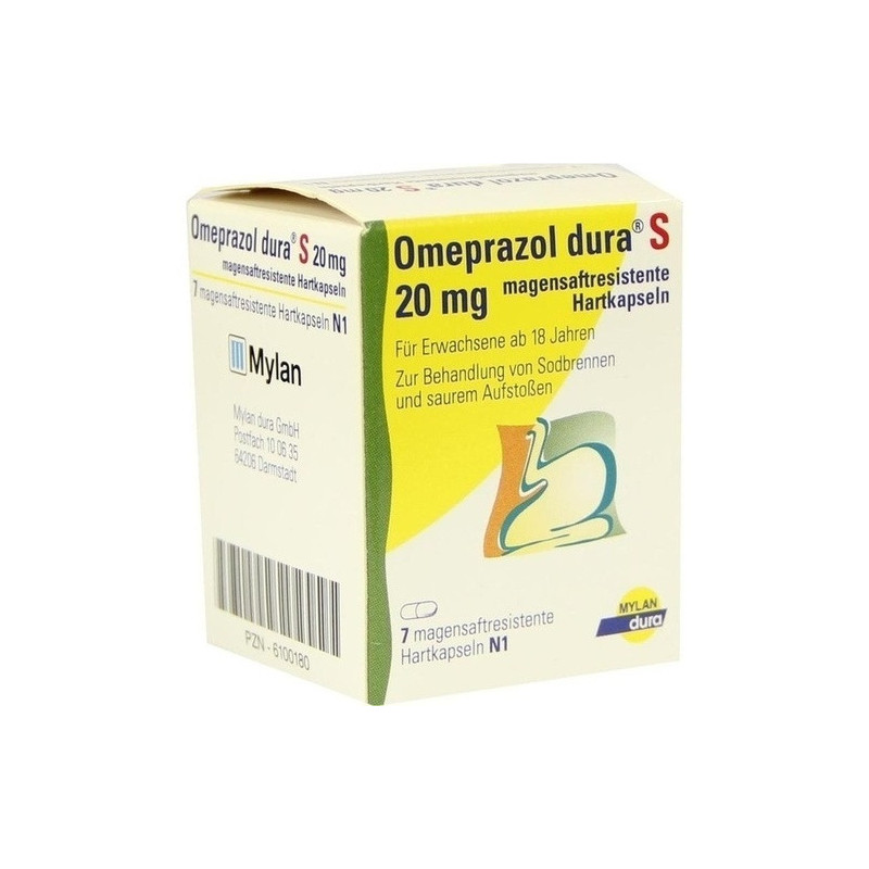 Omeprazol dura S 20mg, 7 ST – PZN 6100180