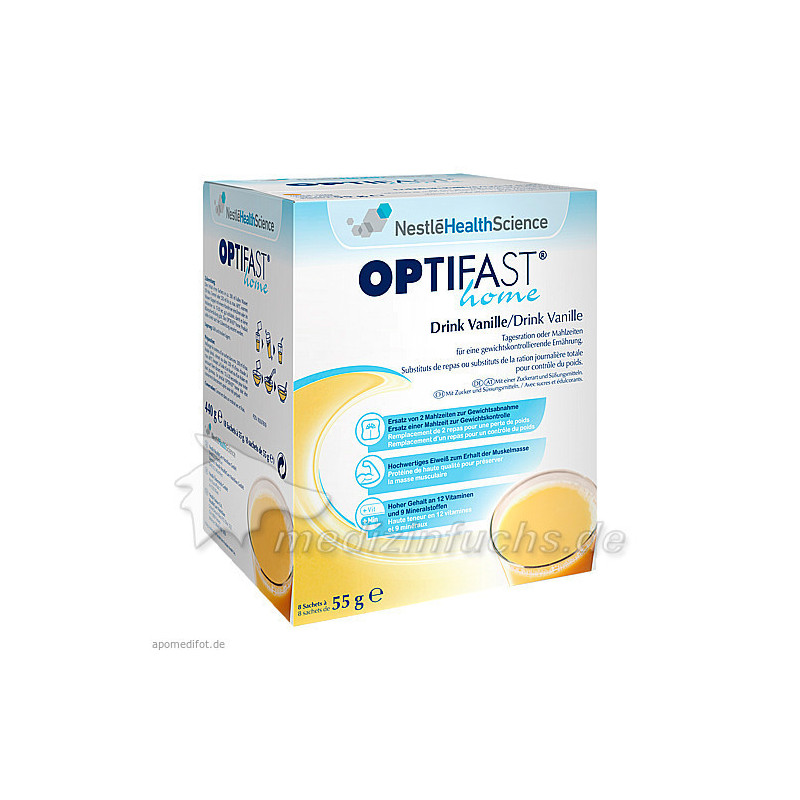 OPTIFAST home Drink Vanille, 8X55 G – PZN 10267810