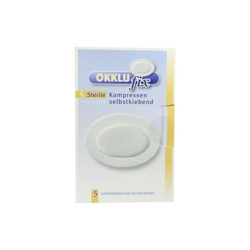 OKKLUfix steril Augenkompresse selbstklebend, 5 ST – PZN 232408