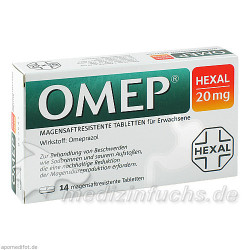 Omep HEXAL 20mg magensaftresistente Tabletten, 14 ST – PZN 6817788