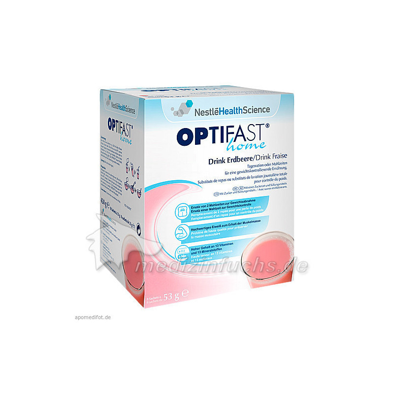 OPTIFAST home Drink Erdbeere, 8X53 G – PZN 10267827