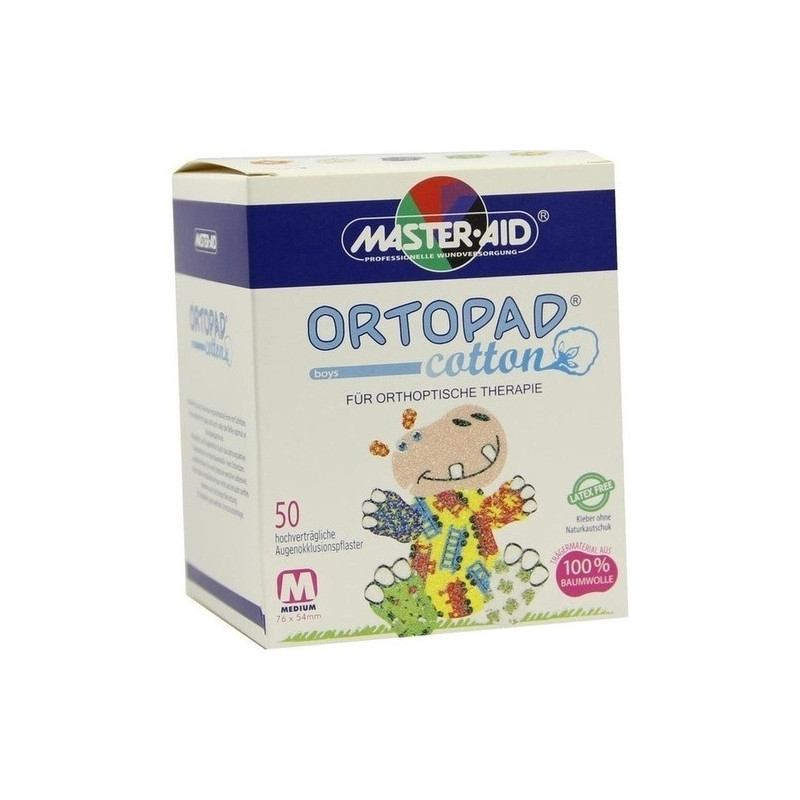 Ortopad Cotton boys medium Okklusionspflaster, 50 ST – PZN 5394133