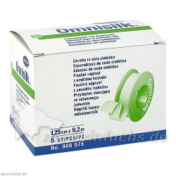 OMNISILK Fixierpflaster 1,25 cmx9,2 m, 5 ST – PZN 3756419