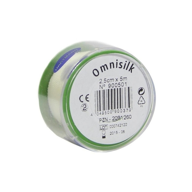OMNISILK Fixierpflaster 2,5 cmx5 m, 1 ST – PZN 2091260