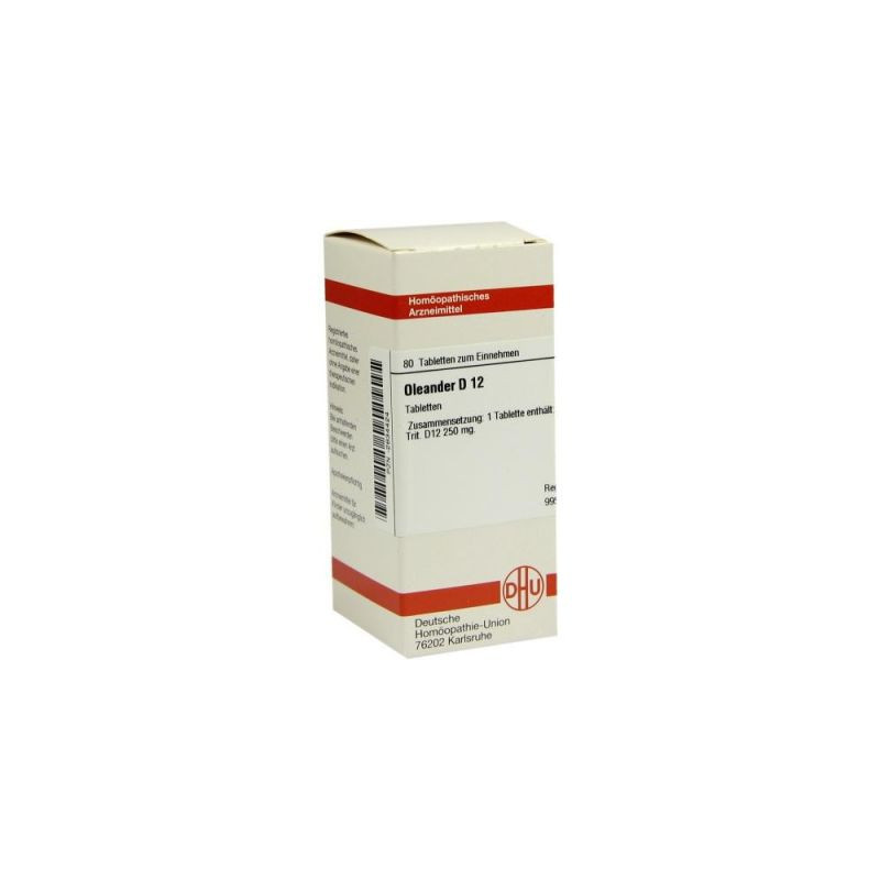 Oleander D 12 Tabletten (80 stk) – PZN 2634424