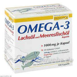 Omega-3 Lachsöl und Meeresfischöl Kapseln, 100 ST – PZN 1453608