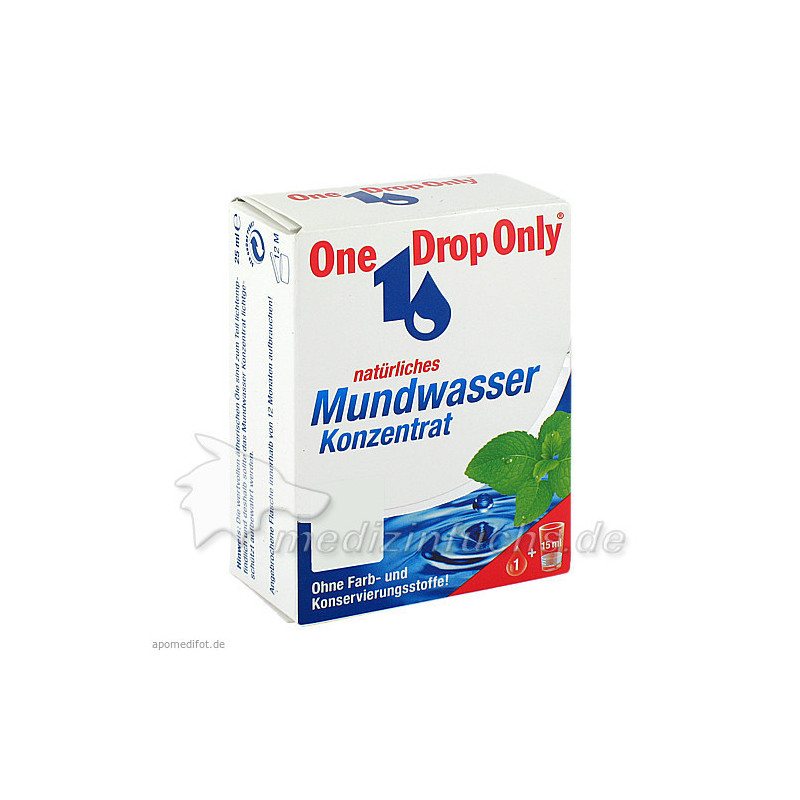 One Drop Only natürliches Mundwasser Konzentrat, 25 ML – PZN 3277788