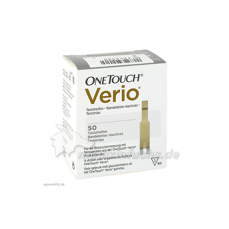 One Touch Verio Teststreifen, 50 ST – PZN 6558223
