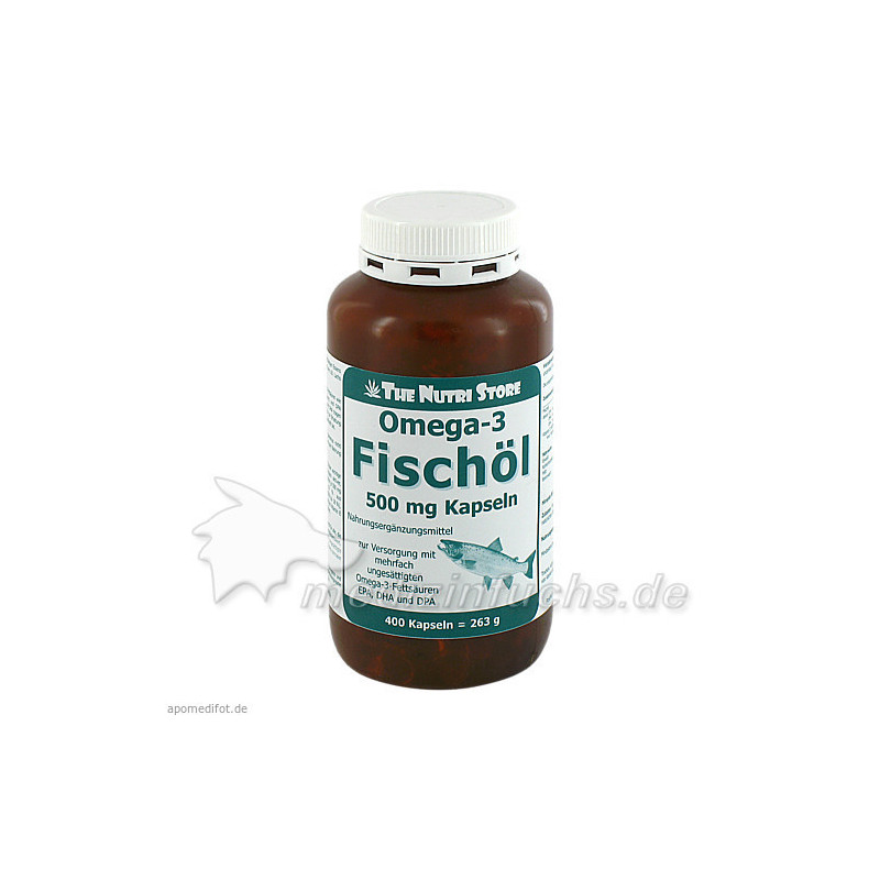 Omega-3 Fischöl Kapseln 500mg, 400 ST – PZN 7244107