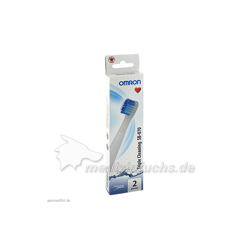 OMRON Sonic style Ersatzbürsten 2erTriple Cl SB070, 2 ST – PZN 6475460