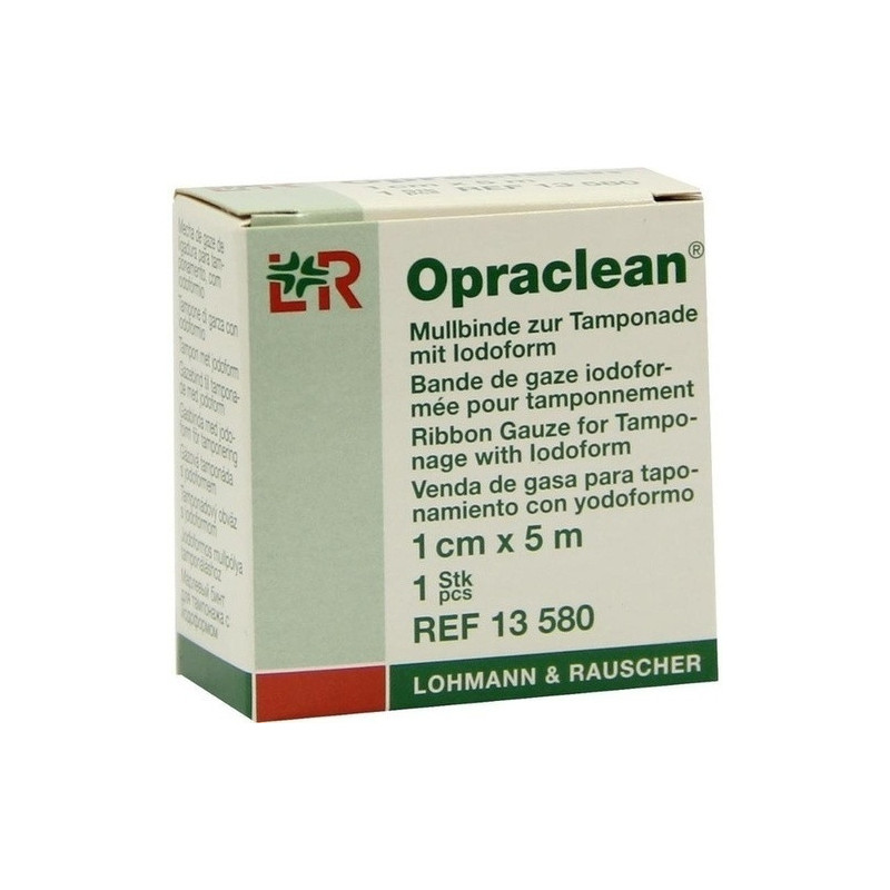 Opraclean Mullbinde z.Tamponade m.Jodoform 1cmx5m, 1 ST – PZN 4436757