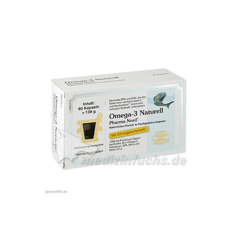 Omega-3 Naturell Pharma Nord, 80 ST – PZN 4682172