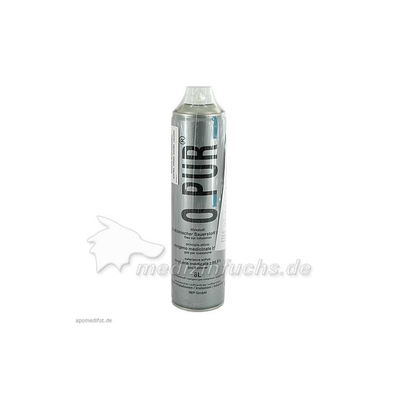 O PUR Sauerstoff Dose für Maske, 8 L – PZN 3044156
