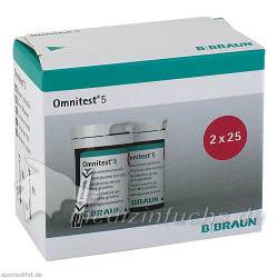 Omnitest 5 Blutzuckerteststreifen, 2X25 ST – PZN 10549885