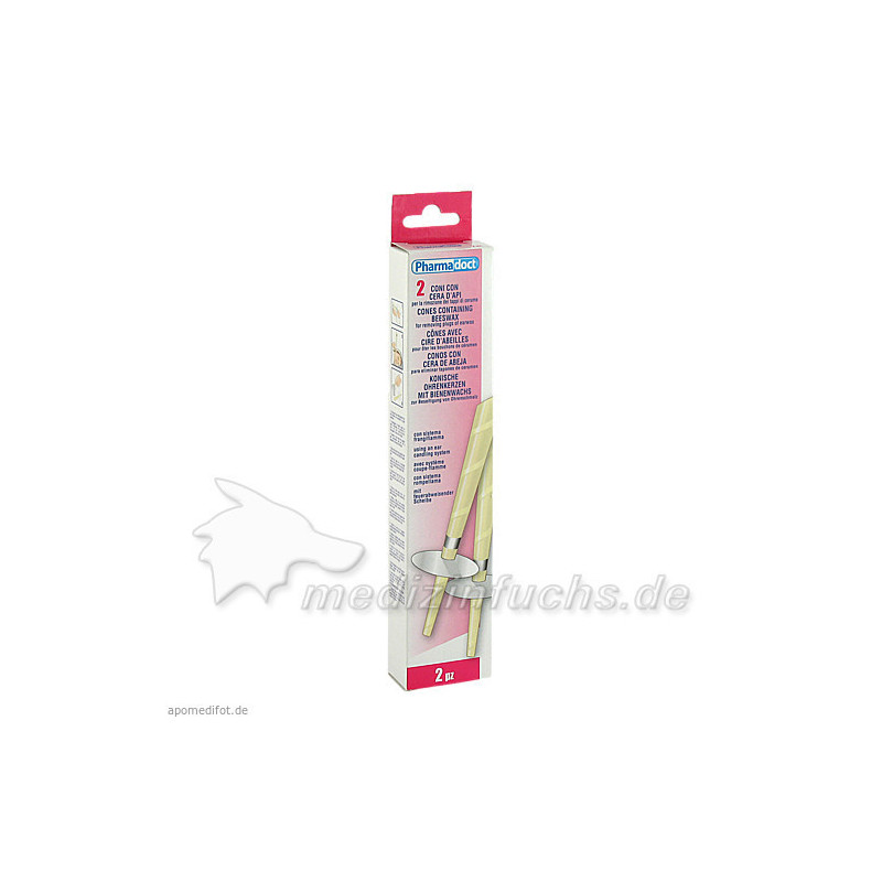 Ohrenkerzen konisch mit Bienenwachs, 2 ST – PZN 7567402