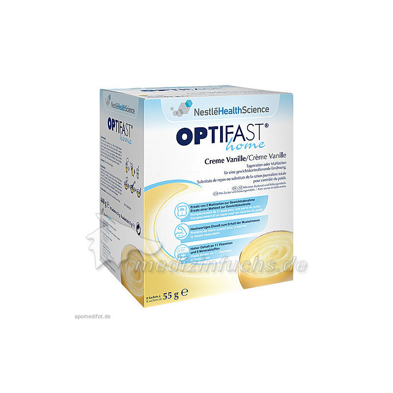 OPTIFAST home Creme Vanille, 8X55 G – PZN 10267856