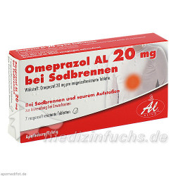 Omeprazol AL 20MG bei Sodbrennen, 7 ST – PZN 7569140