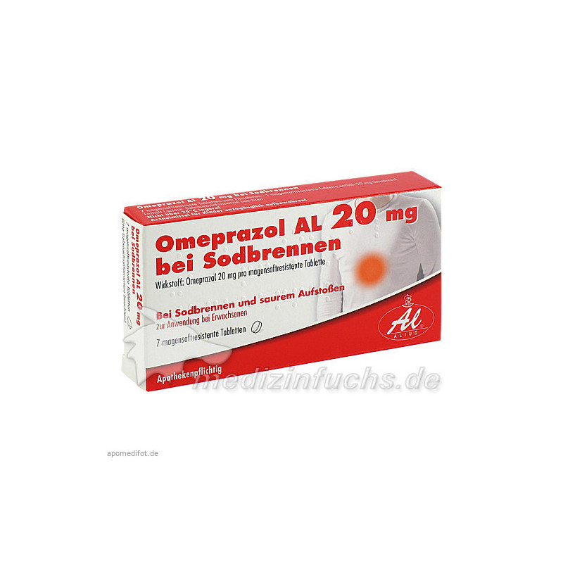 Omeprazol AL 20MG bei Sodbrennen, 7 ST – PZN 7569140