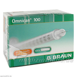 Omnican 100 1ml Insulin U-100 0.30x8mm einzelverp, 100X1 ST – PZN 465667