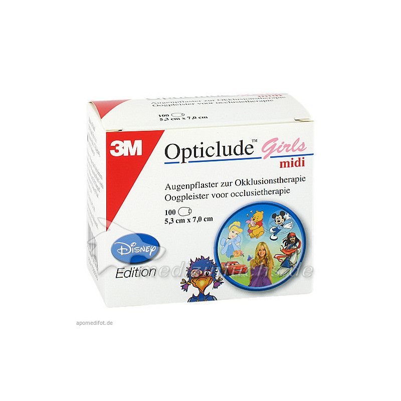 Opticlude 3M Disney Girls midi, 100 ST – PZN 7588396
