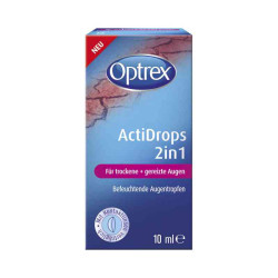 Optrex Actidrops 2in1 für trockene+gereizte Augen (10 ml) – PZN 10822246