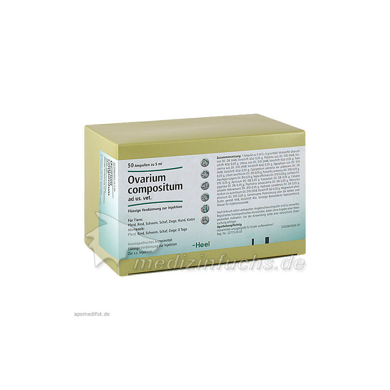 OVARIUM COMPOSITUM ad us.vet.Ampullen, 50X5 ML – PZN 4826990