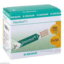 Omnitest 3 BZM Sensoren, 2X50 ST – PZN 6435584