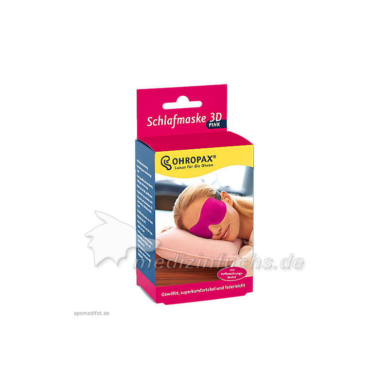 OHROPAX Schlafmaske 3D Pink, 1 ST – PZN 11549278