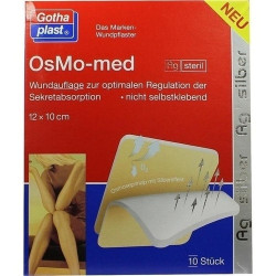OsMo-med AG Wundauflage steril 12cmx10cm, 10 ST – PZN 9300815