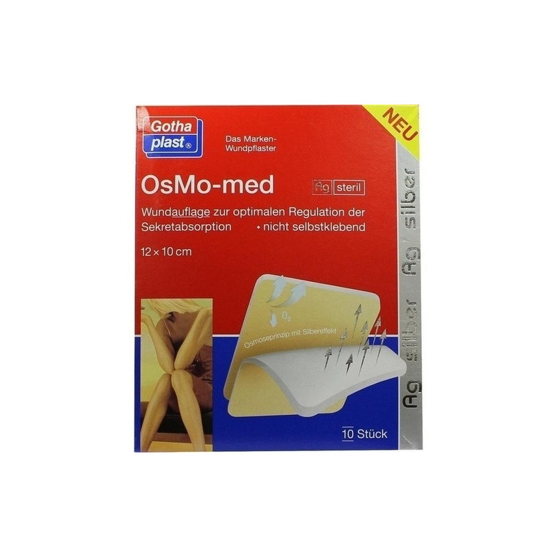 OsMo-med AG Wundauflage steril 12cmx10cm, 10 ST – PZN 9300815