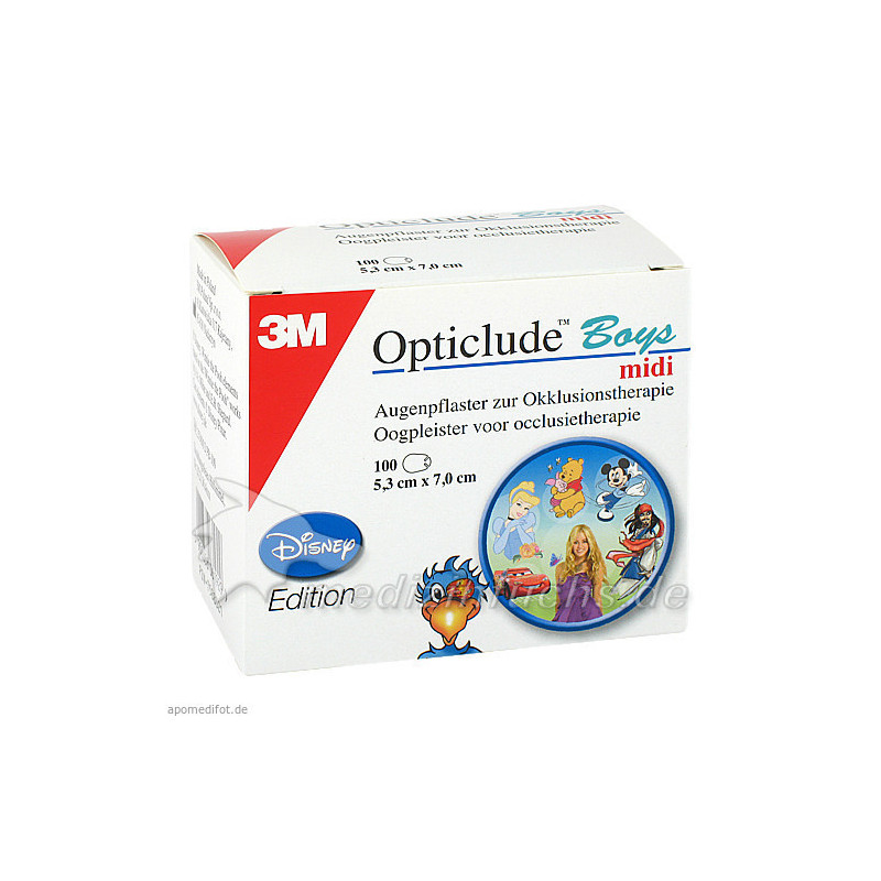 Opticlude 3M Disney Boys midi, 100 ST – PZN 7588321