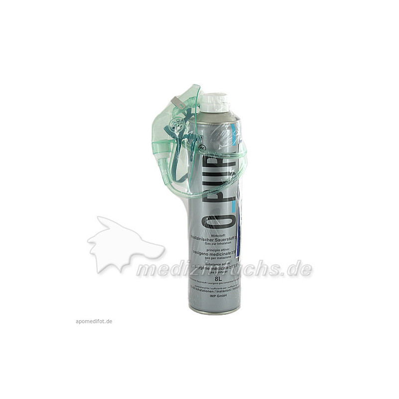 O PUR Sauerstoff Dose inkl. Maske und Schlauch, 8 L – PZN 3044104