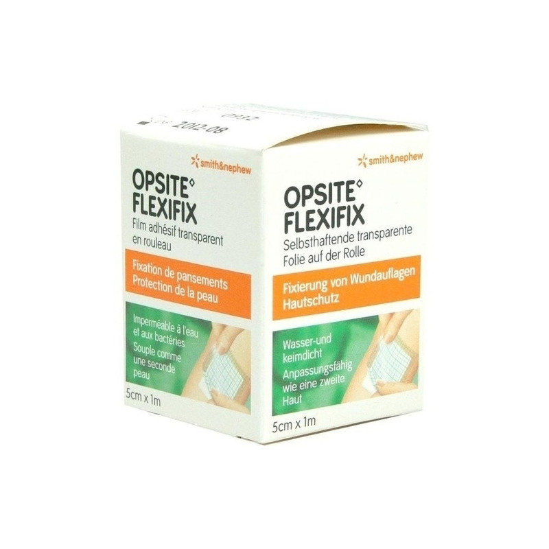 OPSITE FLEXIFIX PU Folie 5cmx1m unsteril Rolle, 1 ST – PZN 680325