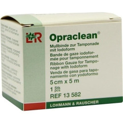 Opraclean Mullbinde z.Tamponade m.Jodoform 5cmx5m, 1 ST – PZN 4436929
