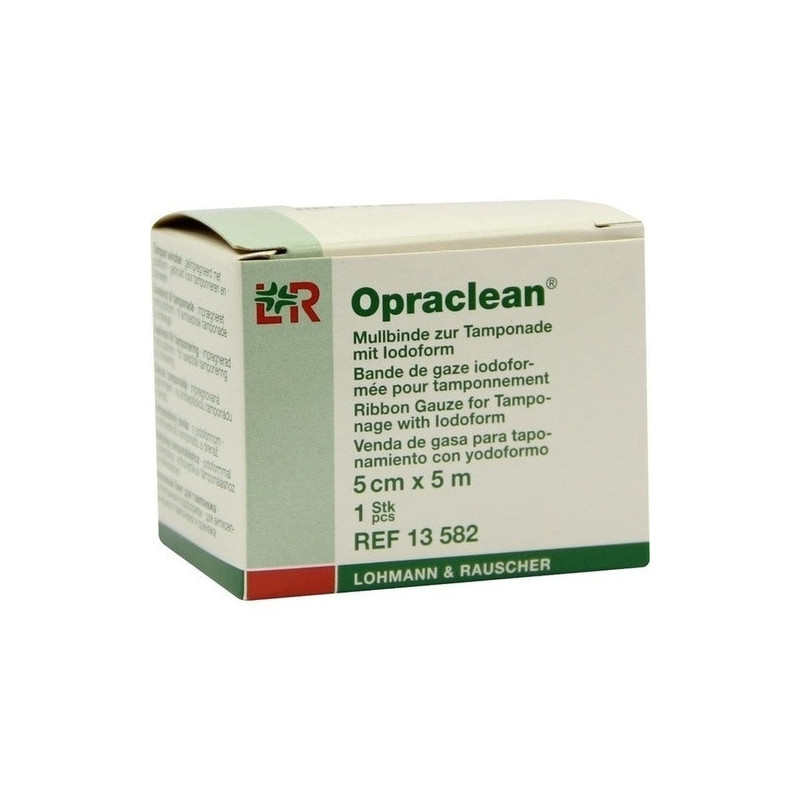 Opraclean Mullbinde z.Tamponade m.Jodoform 5cmx5m, 1 ST – PZN 4436929
