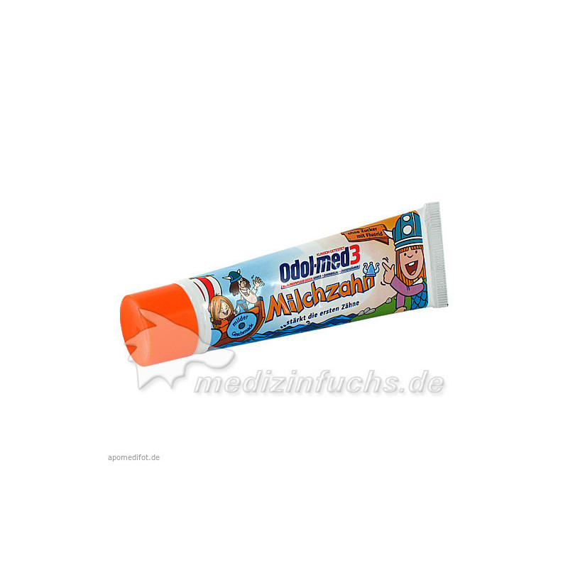 ODOL MED 3 MILCHZAHN 3 STREIF ZAHNCRE PINK WEIS HB, 50 ML – PZN 8606914