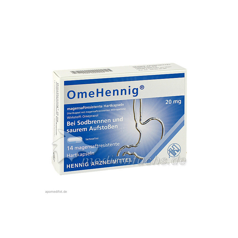 OmeHennig 20mg magensaftresistente Hartkapseln, 14 ST – PZN 6566694