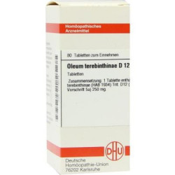 Oleum Terebinthinae D 12 Tabletten (80 stk) – PZN 7176073