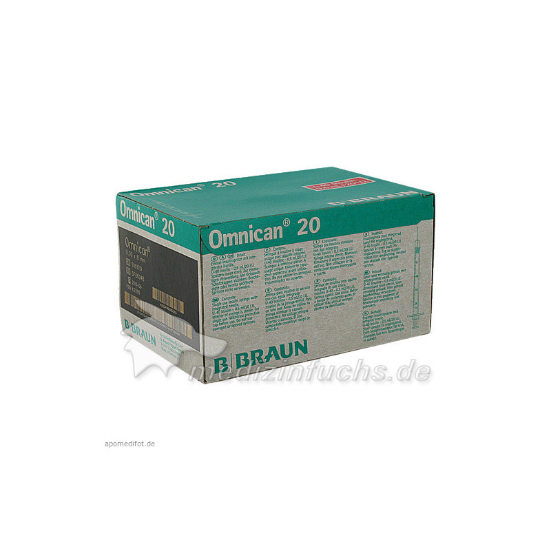 Omnican 20 0.5ml 0.30x8mm 20 I.U., 100 ST – PZN 4121195