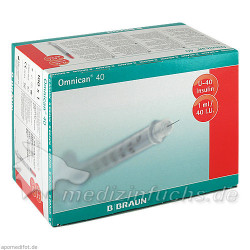 Omnican 40 1.0ml Insulin U-40 0.30x8mm einzelverp., 100X1 ST – PZN 460836